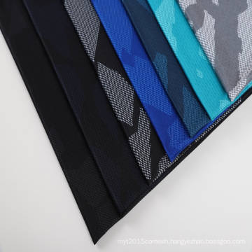 Custom printed mesh fabric 95%polyester 5%spandex dri fit printed fabric for dress